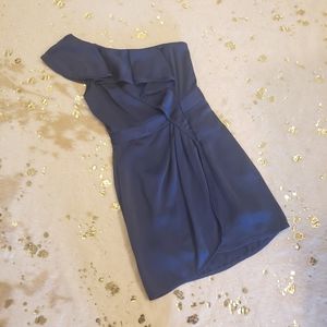 LEUC BCBGENERATION 2 One Shoulder Cocktail Dress